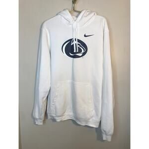 Nike Penn State Nittany Lions Club Fleece Hoodie L White Navy Blue
